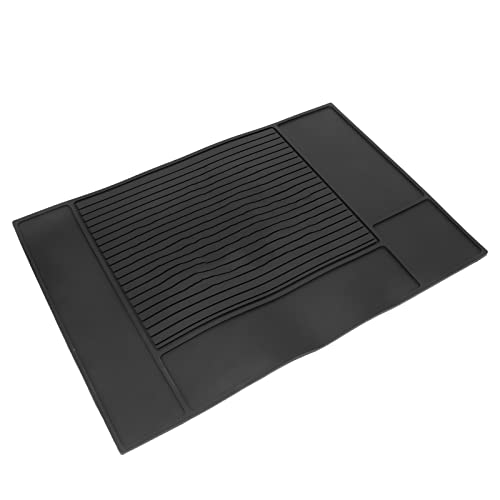Professional Silicone Barber Station Pad - Large Cushioned Work Surface for Hairdressing Tools - Perfect for Barber Shops, Salons & Home Grooming Stations