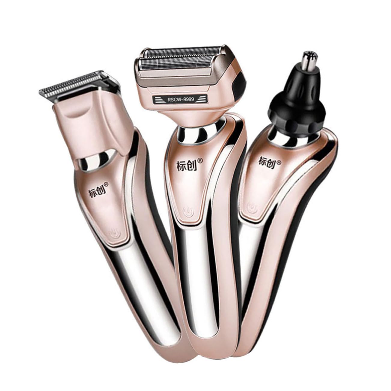 NOLITOY 3-in-1 Electric Shaver for Men - Waterproof Beard Trimmer, Nose Hair Trimmer & Body Groomer with LED Display | Rechargeable Battery | Perfect for Travel, Home & Office Grooming