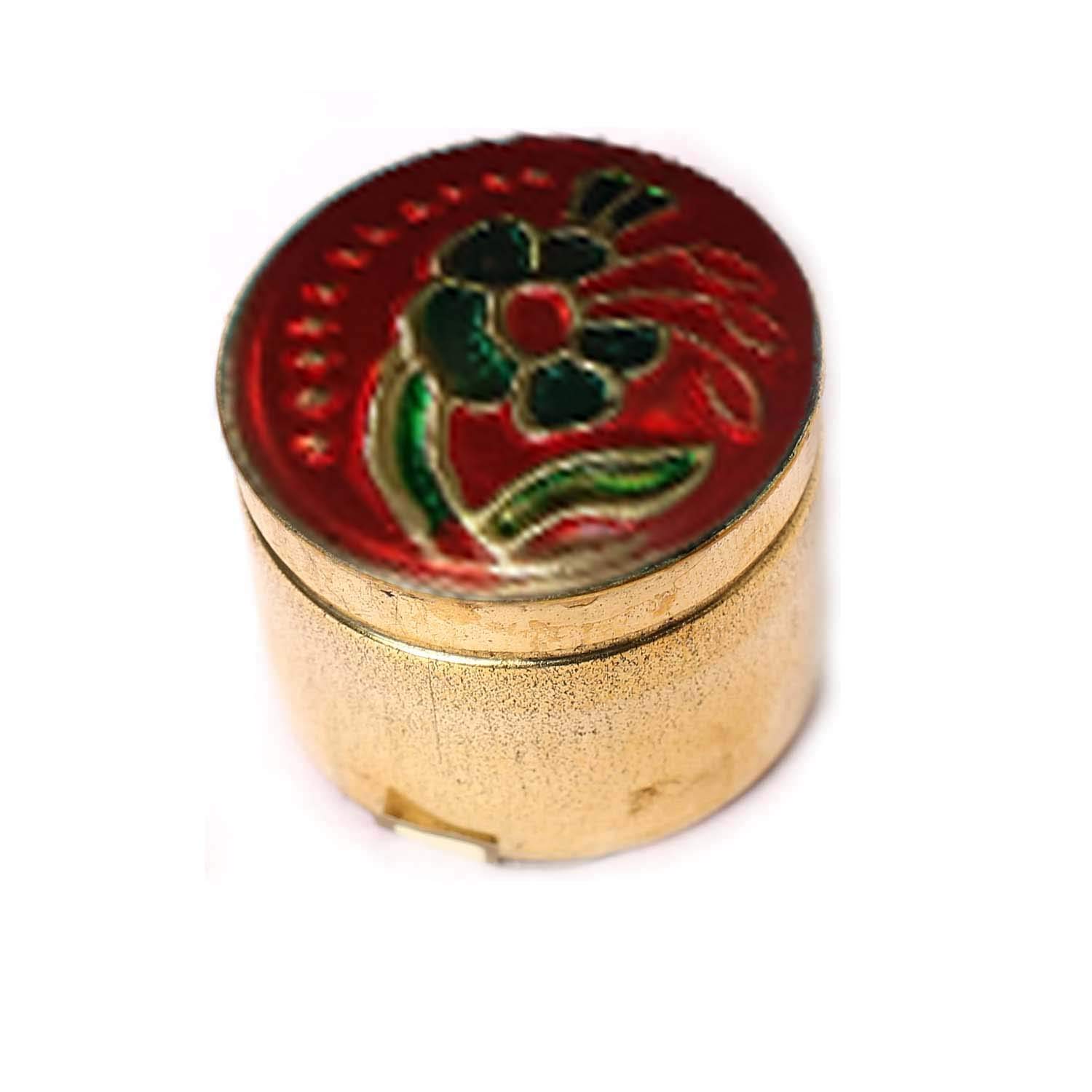 Natural Lavender Fragrance Solid Perfume in Mini Brass Jar - 4g (0.14oz) Travel-Friendly Essential Oil Perfume for Women, Purse, Gym & Daily Use