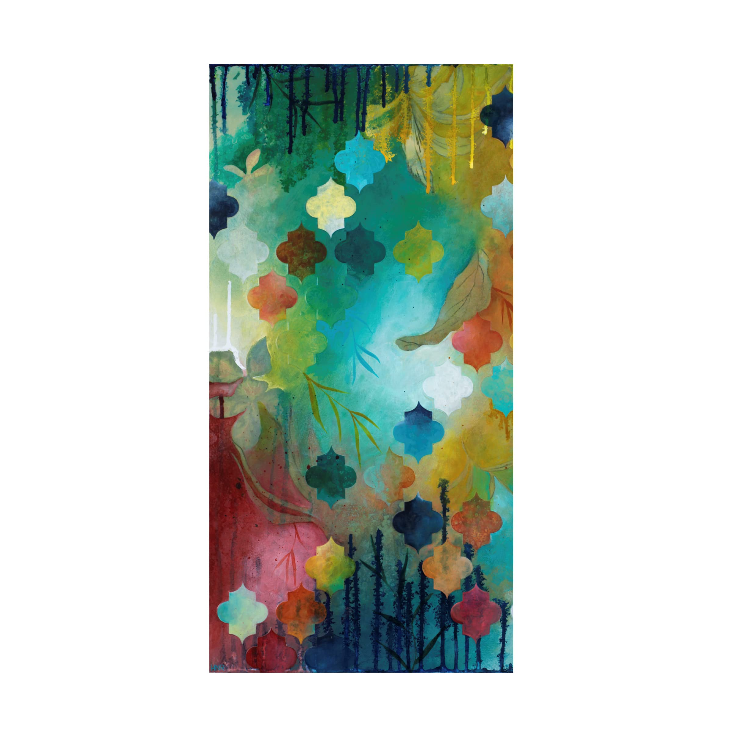 Heather Robinson 'Exoticism I' Canvas Wall Art Print - Tropical Boho Home Decor for Living Room, Bedroom & Office