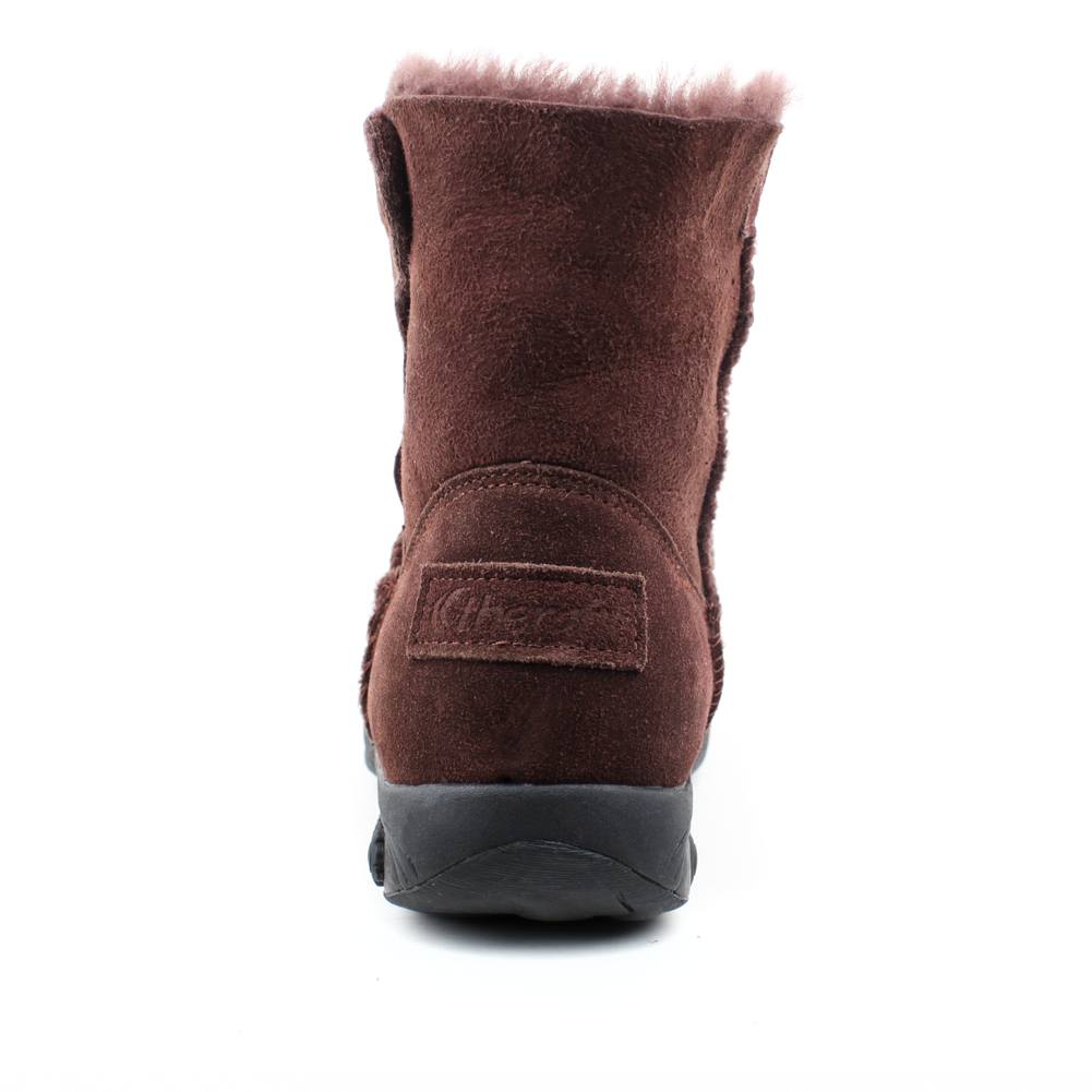 Aubrey Women's Adjustable Sheepskin Winter Boots - Cozy & Comfortable Fur Lined Snow Boots for Cold Weather, Outdoor Walking, and Casual Wear