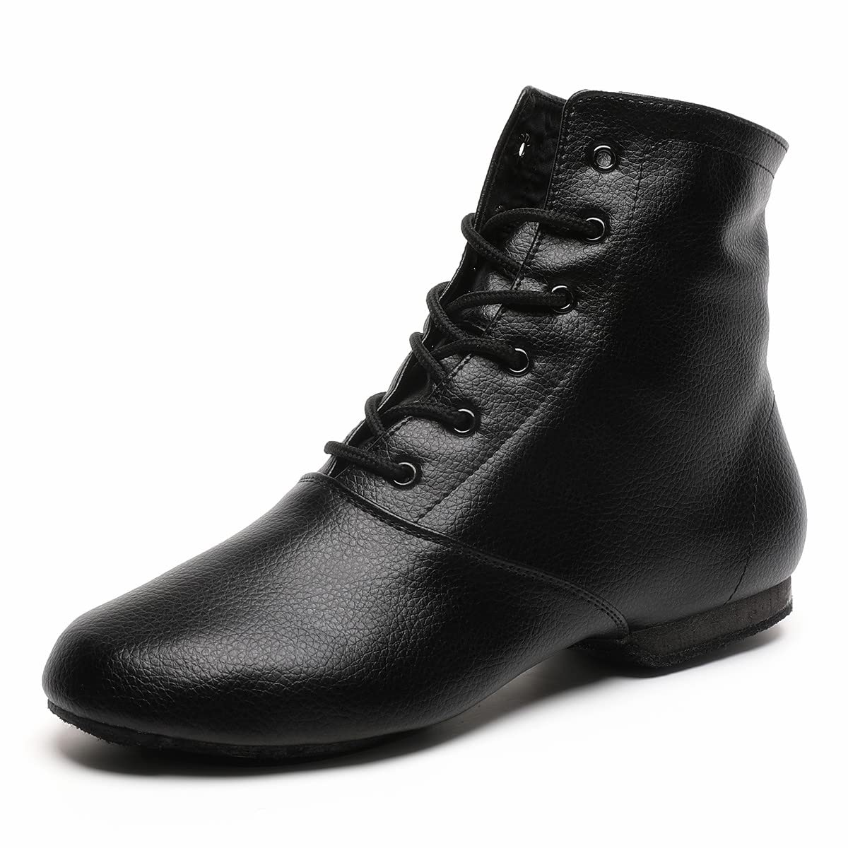 **Black Split Sole Jazz Boots - Genuine Leather Dance Shoes for Girls & Boys (Toddler/Kids Sizes) - Perfect for Ballet, Jazz, Tap & Dance Class Performances**