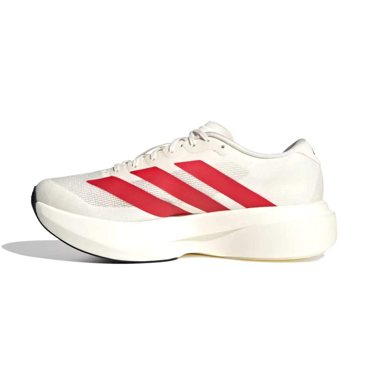 Adizero Evo SL Running Shoes - Men's Lightweight Performance Sneakers in Off White/Better Scarlet for Marathon Training & Road Running