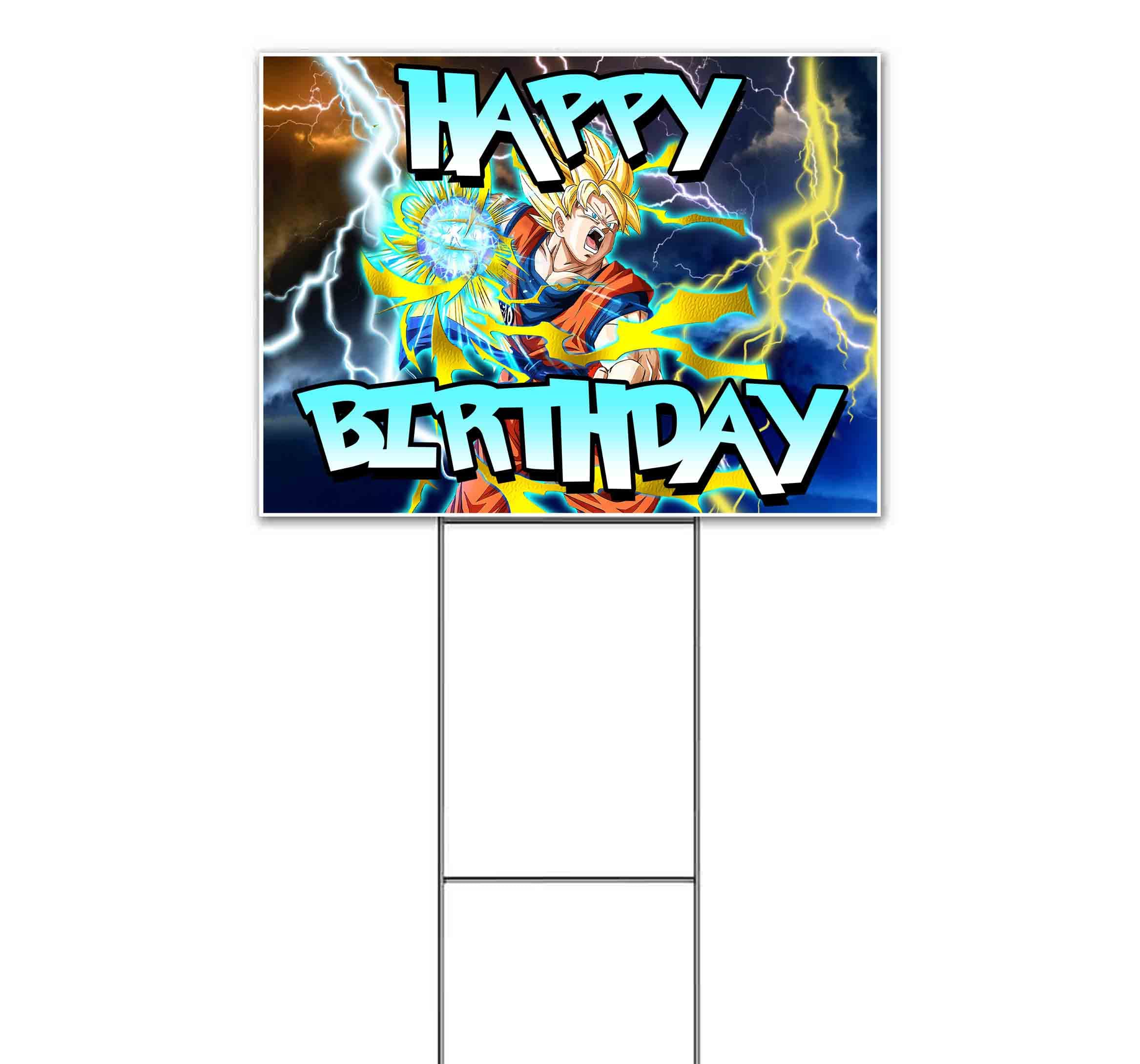 Anime Character Happy Birthday Yard Sign (18