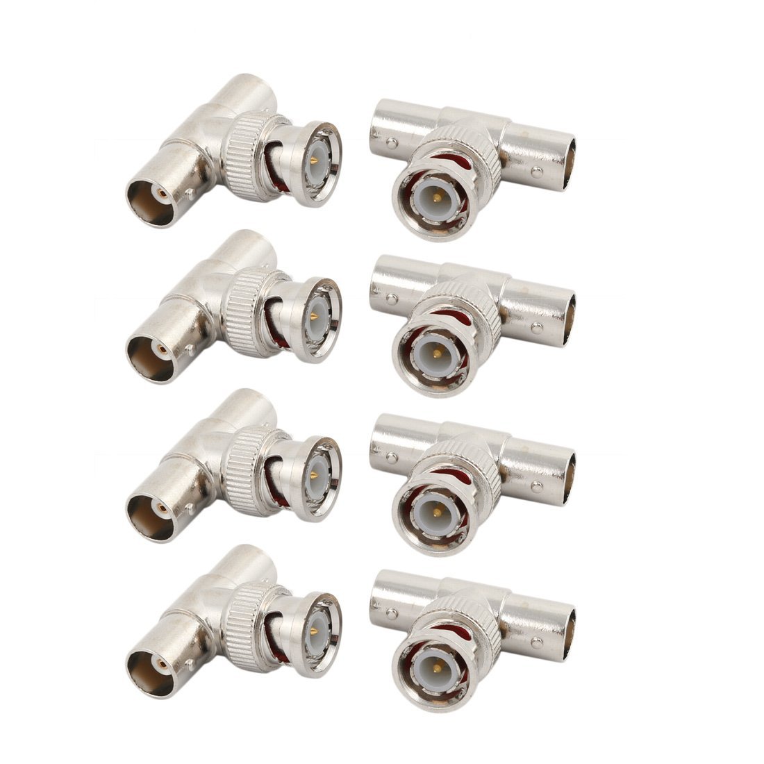 MaK WOrLD® BNC Male to 2 BNC Female T-Connector Splitter Adapter for CCTV, Video Surveillance & RF Signal Distribution