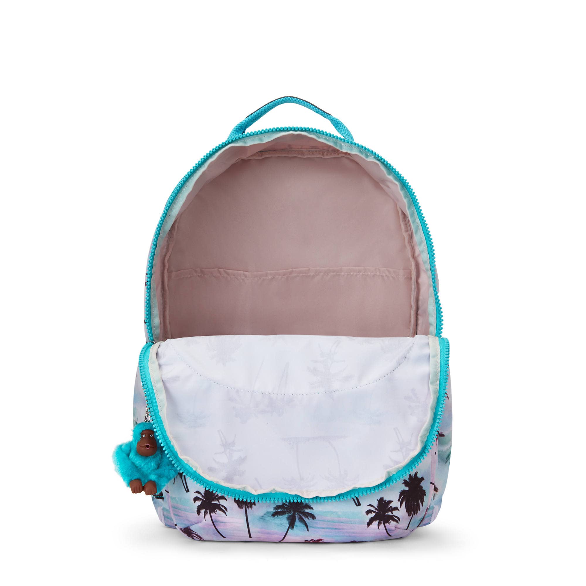 Kipling Seoul Extra Large Laptop Backpack - 17 Inch Laptop Bag with Shadow Palm Print, Durable Travel Backpack for Work, School & College - Perfect for Commuters & Business Professionals
