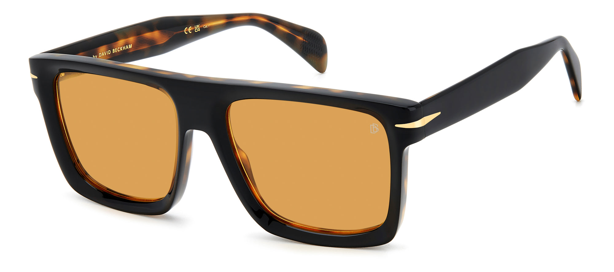 David Beckham DB7134/S Sunglasses - Polarized Aviator Style for Men - Perfect for Driving, Outdoor Sports & Fashion Accessories