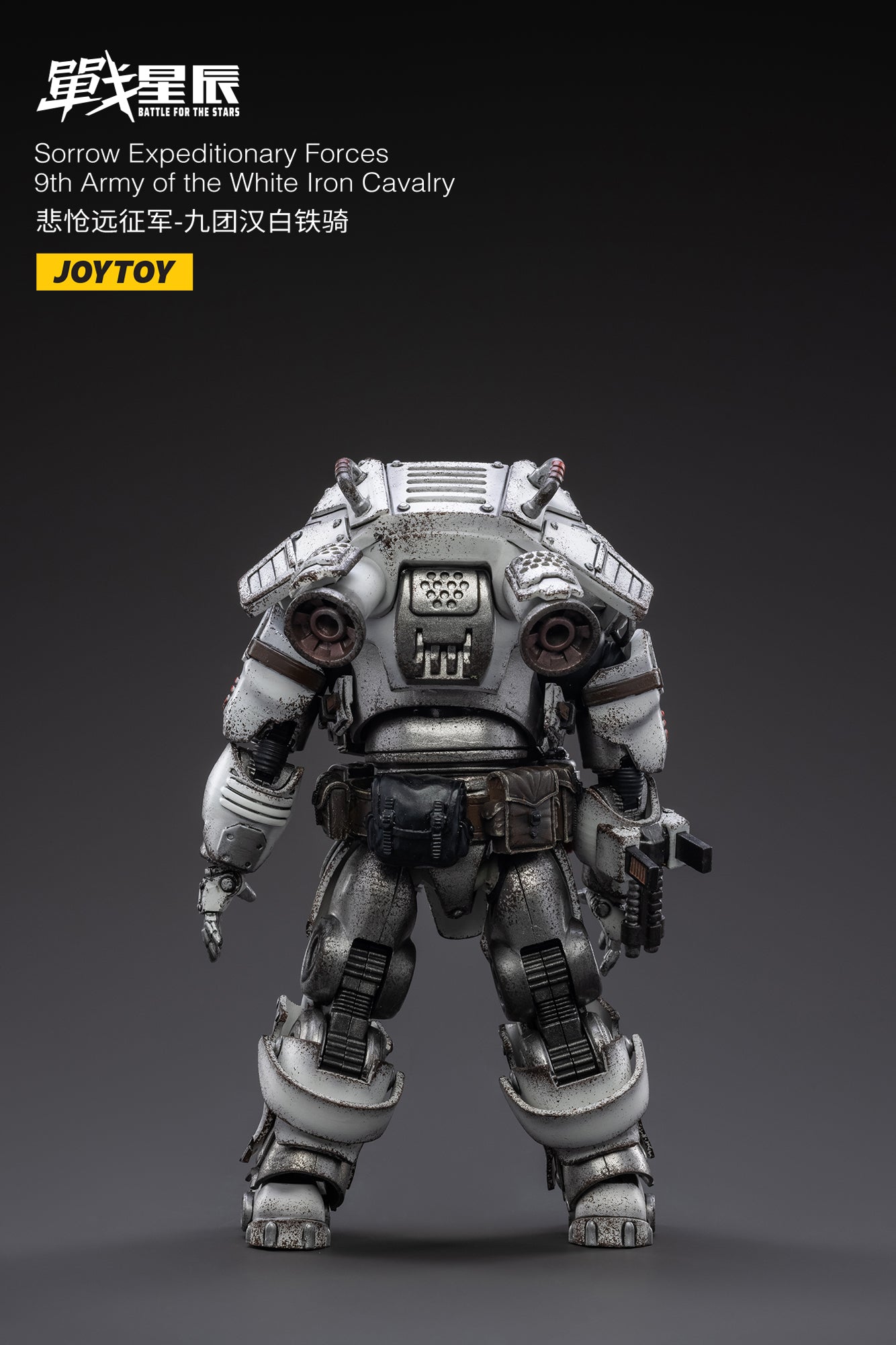 JOYTOY 1/18 Scale White Iron Cavalry 9th Army Sorrow Expeditionary Forces Action Figure - Collectible Military Model for Display & Wargaming Scenes