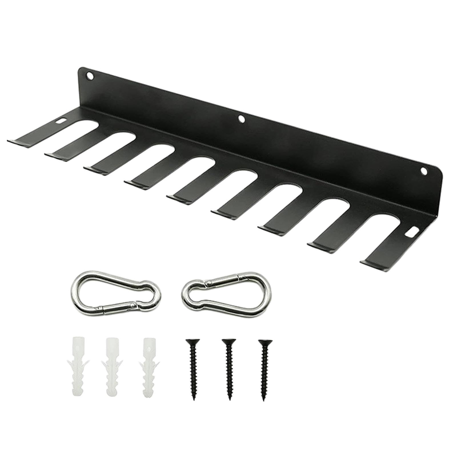 Best Baseball Bat Rack with 2 Snap Hooks - Holds 16 Bats - Durable Equipment Organizer for Softball Bats - Perfect for Field, Bedroom, Dugout & Fence Storage