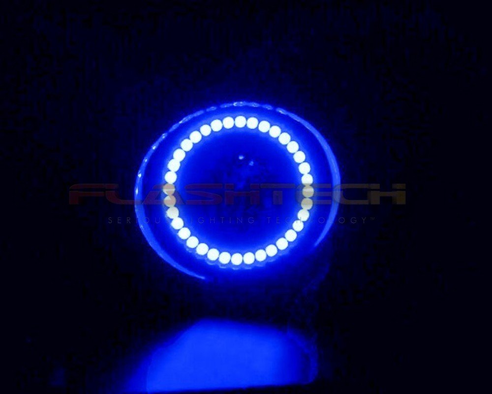 Waterproof LED Halo Ring Fog Lights Kit - Bright Blue - Compatible with 2010-2013 Chevrolet Camaro | Durable External Lighting for Night Driving & Off-Road Adventures