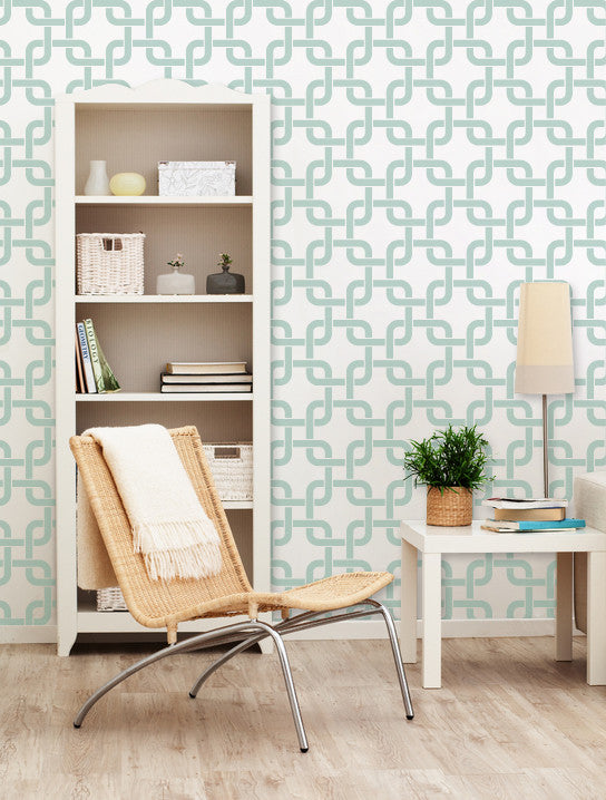 Linked In Wall Stencil - Reusable DIY Painting Template for Creative Home Decor, Geometric Patterns & Accent Walls | Perfect for Bedroom, Living Room, Nursery & Office Decoration