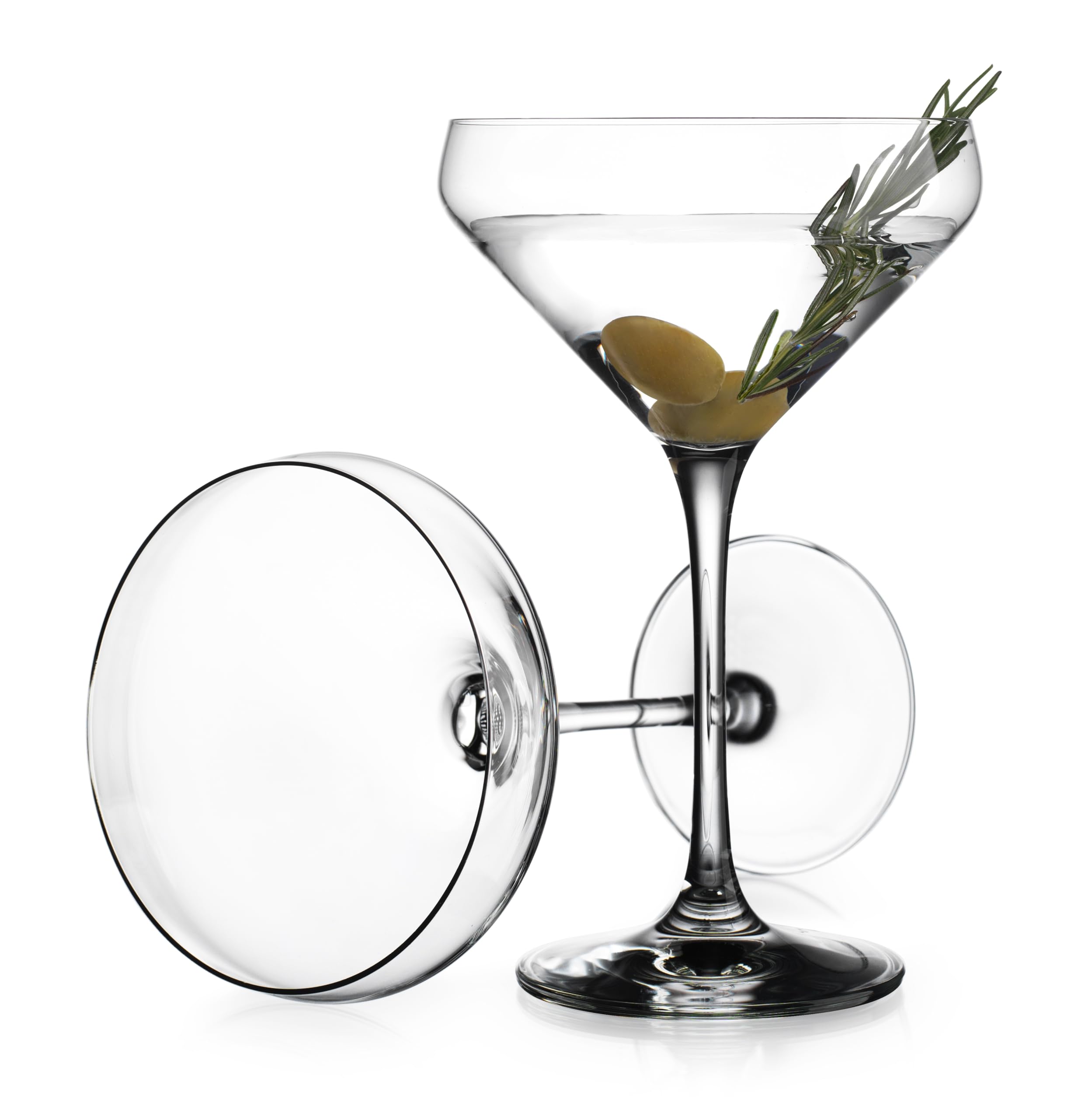 Premium 10.5oz Martini Glasses Set of 4 - Stemmed Cocktail Glasses for Margaritas, Martinis, Cosmopolitans & Gimlets - Elegant Barware with Gift Packaging - Perfect for Home Bars, Parties & Entertaining