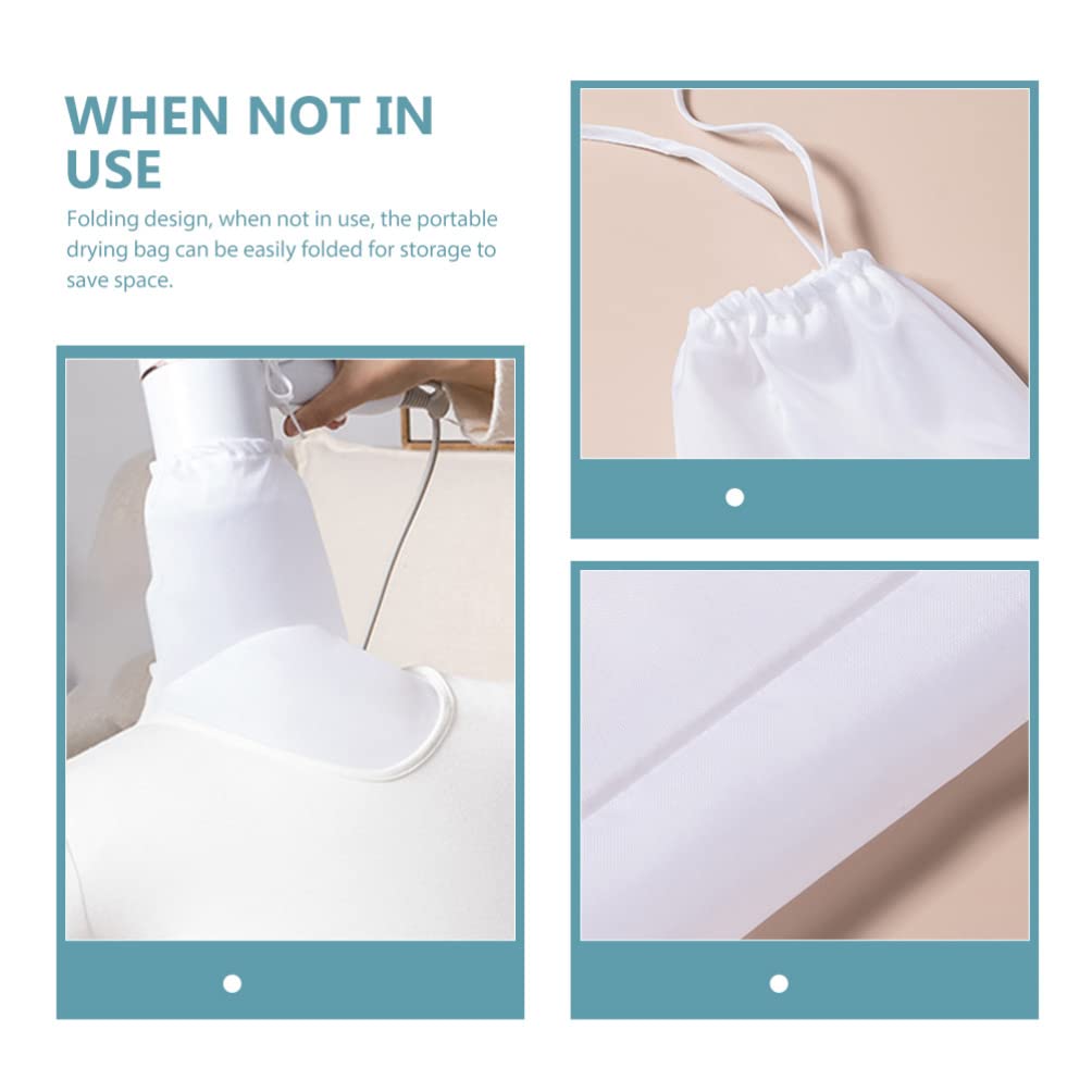 Fast Drying Clothes Rack - Portable Travel Laundry Bag for Underwear & Delicates | Breathable Polyester Garment Dryer | Perfect for Camping, Dorms & Small Spaces (White)