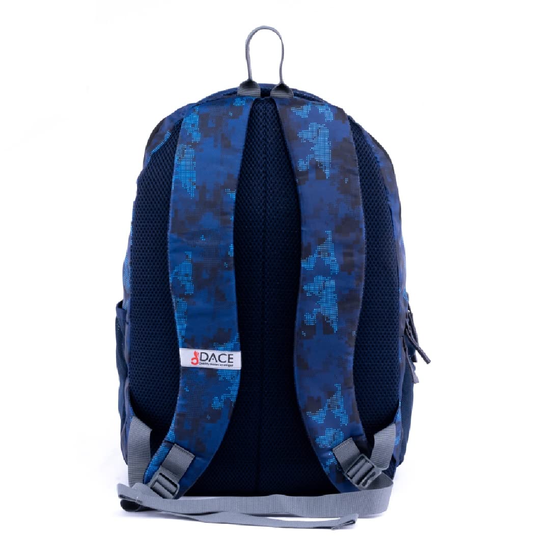 Dace Blue Printed Waterproof Laptop Backpack - 15.6 Inch Casual Business Travel Backpack for Men & Women, Lightweight College School Bag with USB Charging Port, Perfect for Office, Work, Commuting & Daily Use