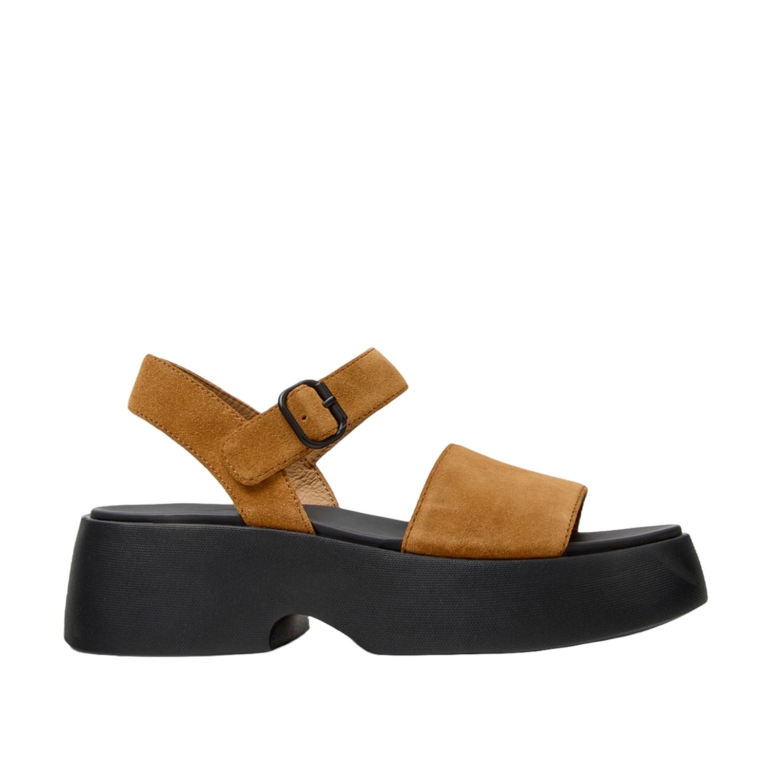 Camper Women's Tasha Leather Loafers in Brown - Comfortable Slip-On Shoes for Work, Travel & Casual Outfits