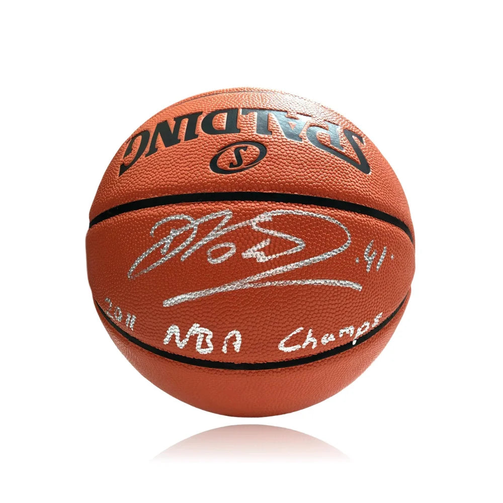Dirk Nowitzki Autographed NBA Basketball - Signed 2011 Dallas Mavericks Championship Memorabilia with COA - Perfect for Sports Collectors, Fans, and Home Decor