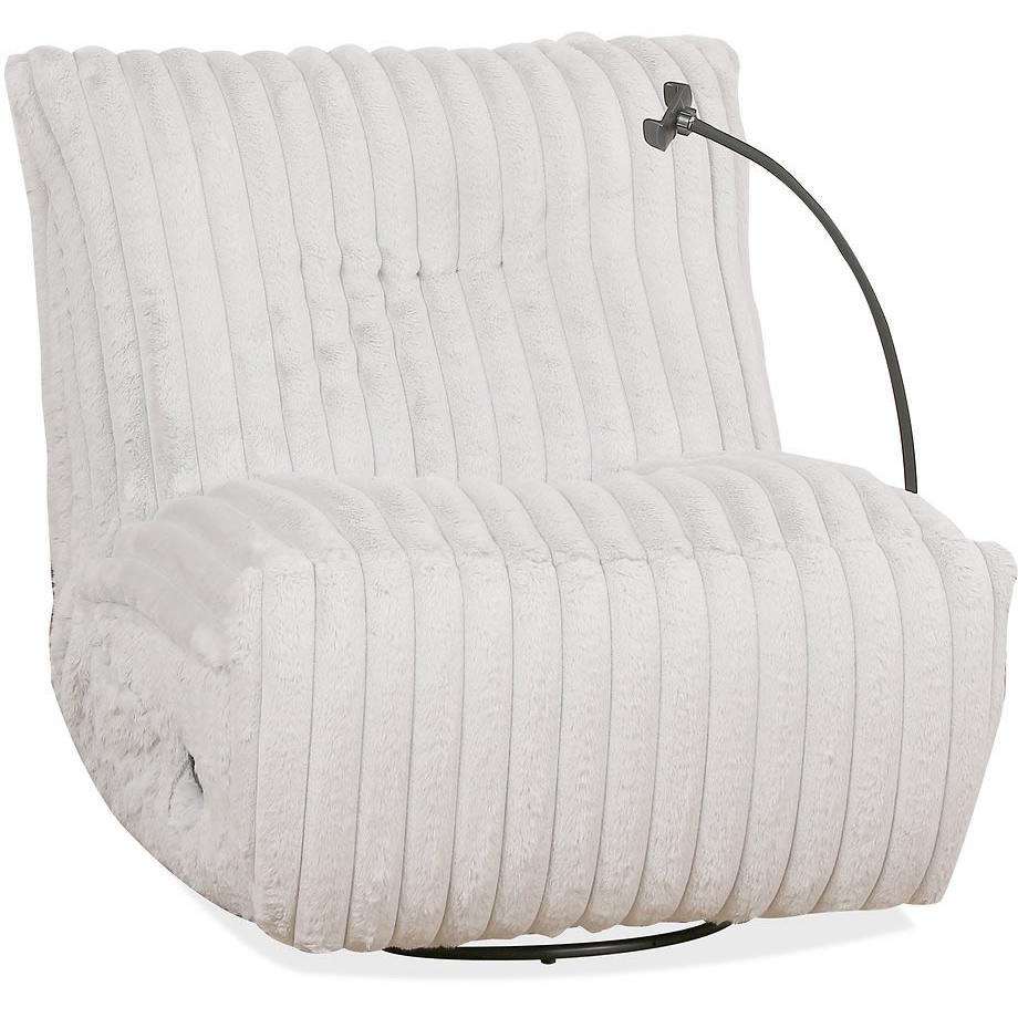 IFDC IF 6305 Fabric Recliner Swivel Glider Chair with Wall-Hugging Mechanism - Perfect for Living Room, Home Theater, and Relaxation Spaces