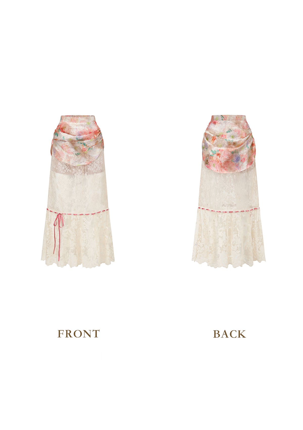 Floral Print Mirror Skirt for Women - Elegant A-Line Midi Skirt with Reflective Details for Parties, Weddings & Special Occasions