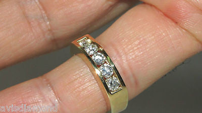 1.00ct Diamond Band Ring 14K Gold Classic Channel Setting - Elegant Wedding, Anniversary & Engagement Jewelry for Women