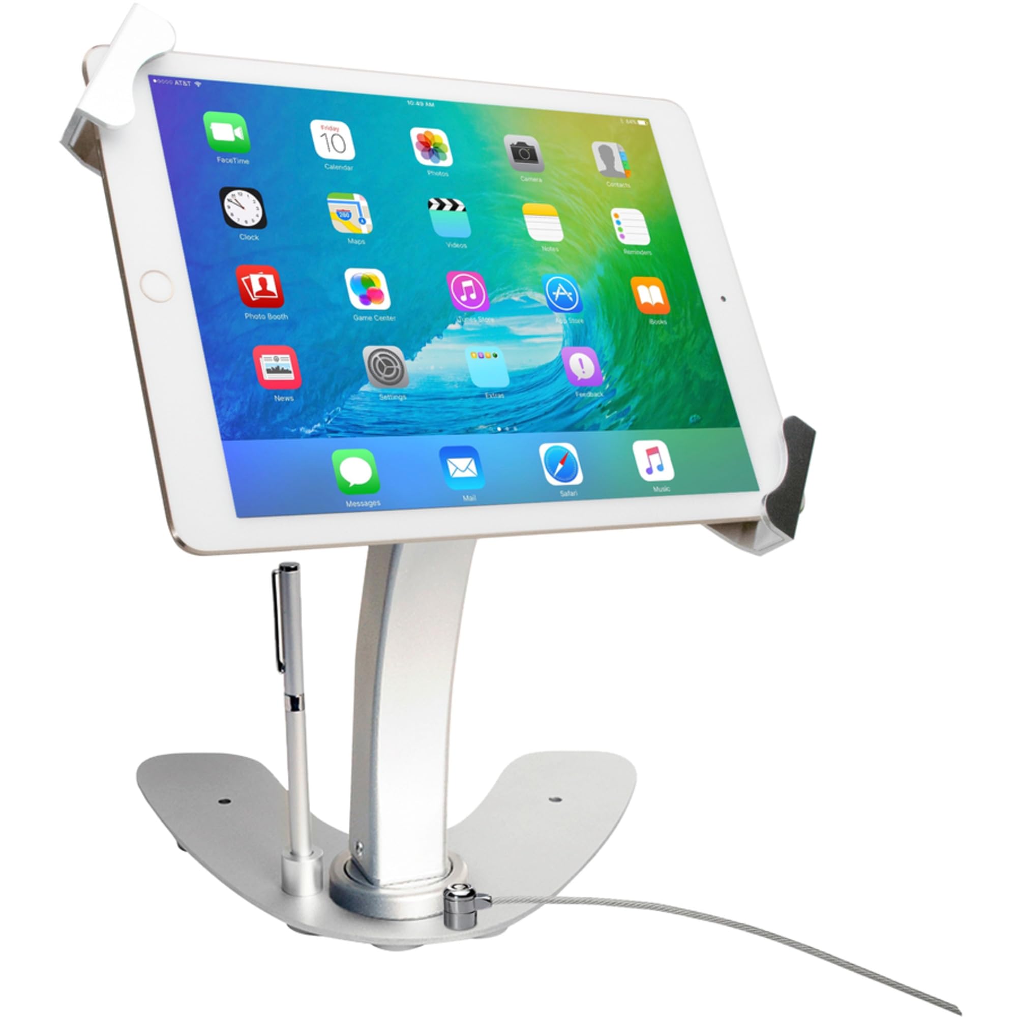 CTA Digital Anti-Theft Security Kiosk & POS Stand Pro for iPad & 9.7-12.9 Inch Tablets (PAD-UATP) - Secure Retail Display for Stores, Restaurants & Public Spaces