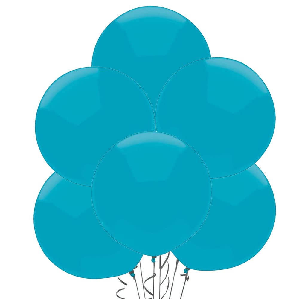17 Inch PMU Outdoor Display Balloons - Premium Pastel Island Blue Latex Balloons for Parties, Events & Store Decor (Pack of 144) | Perfect for Birthday Celebrations, Grand Openings & Retail Displays