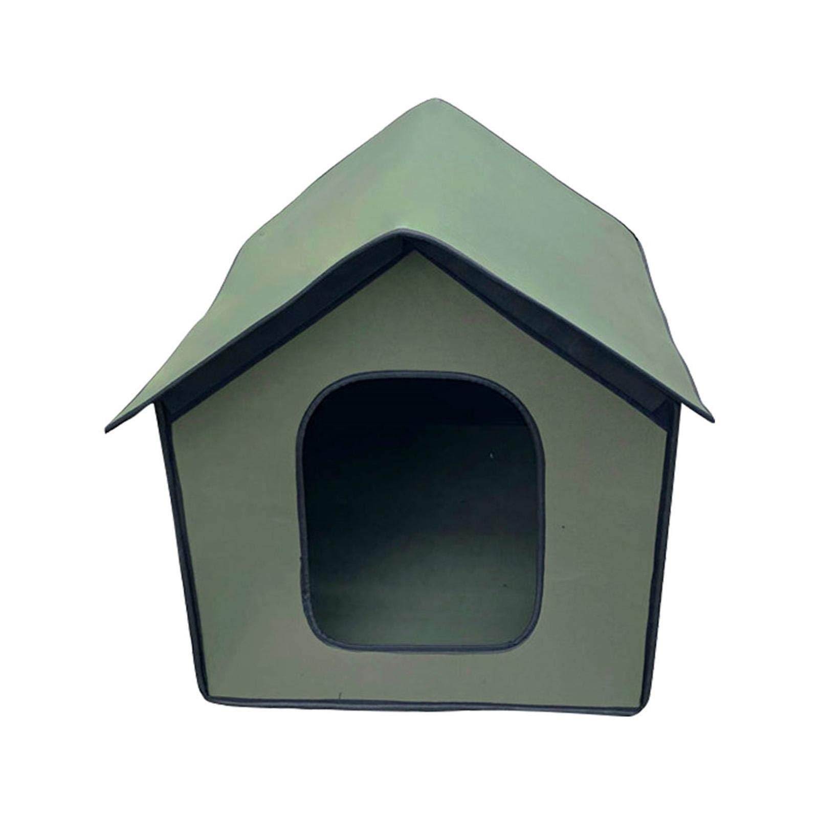 **iShine Waterproof Outdoor Dog & Cat House - Foldable Pet Shelter for Feral Cats & Dogs - Perfect for Backyards, Porches, and Camping**