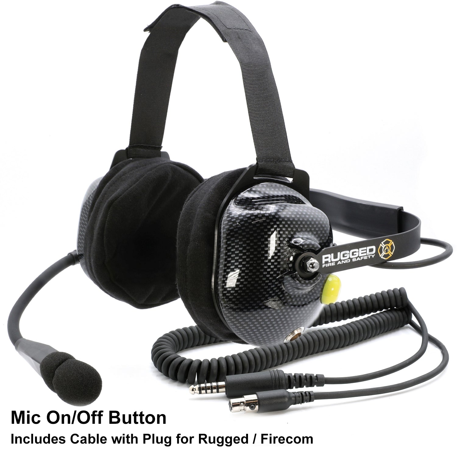FHS Behind The Head Fire Safety Industrial Headset - ANSI Certified Hearing Protection for Construction, Manufacturing & Emergency Response Teams - Ideal for Loud Work Environments & Fire Safety Training