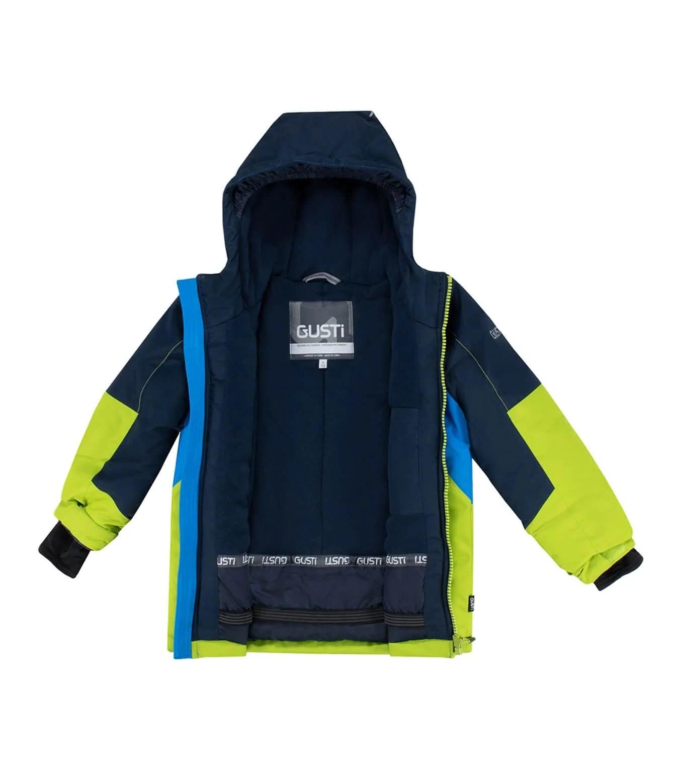 Gusti Isaac Snow Suit for Kids - Waterproof Winter Jacket & Pants Set, Insulated Blue Snowsuit for Boys & Girls - Perfect for Skiing, Sledding & Outdoor Winter Activities