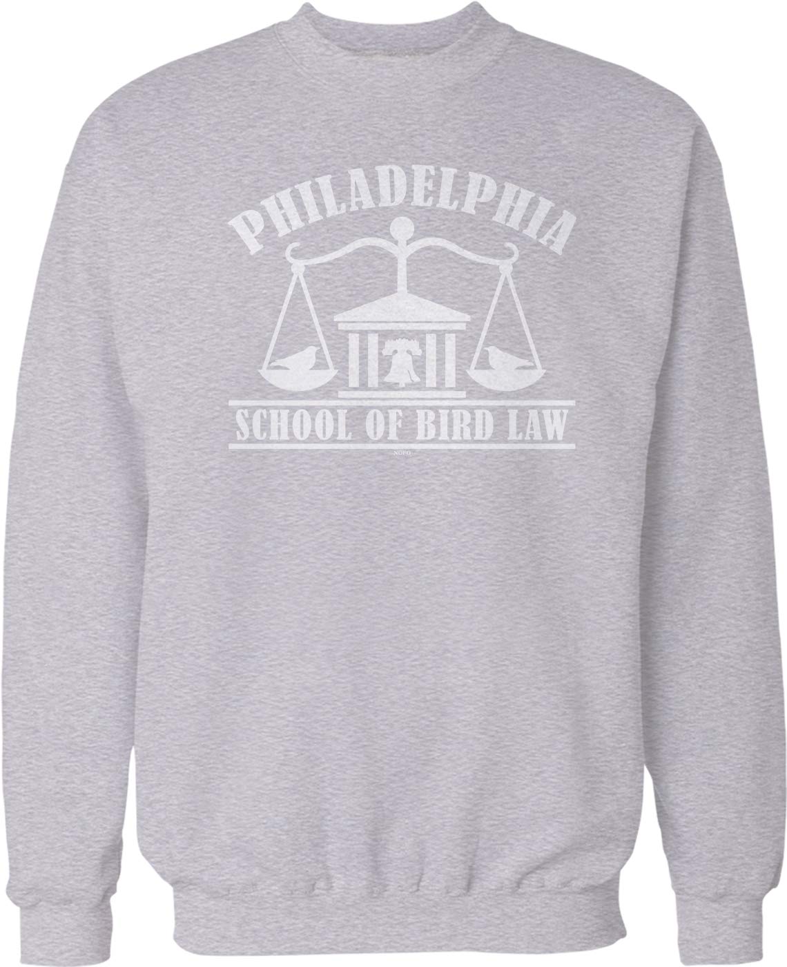 Philadelphia School of Bird Law Crew Neck Sweatshirt | Vintage-Inspired Graphic Hoodie | Unisex Casual Wear for Bird Lovers & Law Students | Perfect for College, Gifts & Everyday Comfort
