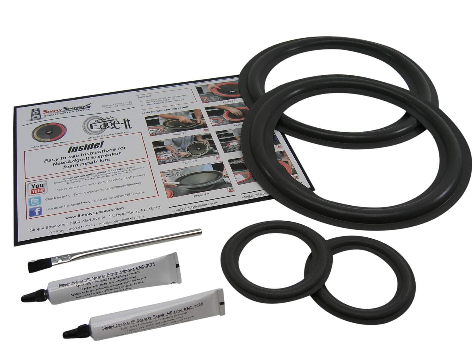 Infinity SM-112 & SM-115 Speaker Repair Kit FSK-INFSM112C – High-Quality Audio System Restoration for Home Theater & Studio