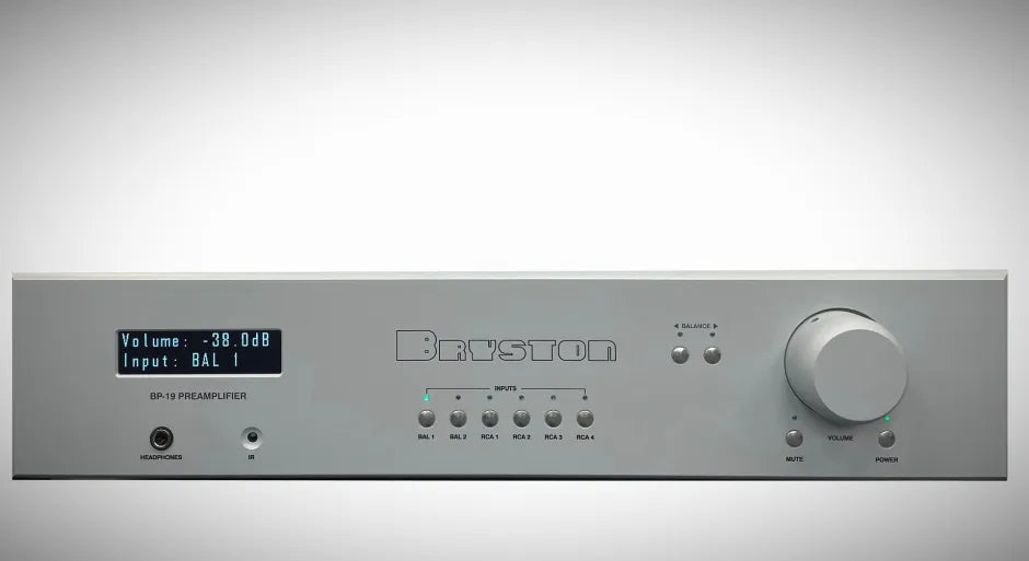 Bryston BP 19 Analog Preamplifier - High-End Audio Preamp for Home Theater & Music Systems - Perfect for Audiophiles & Studio Recording