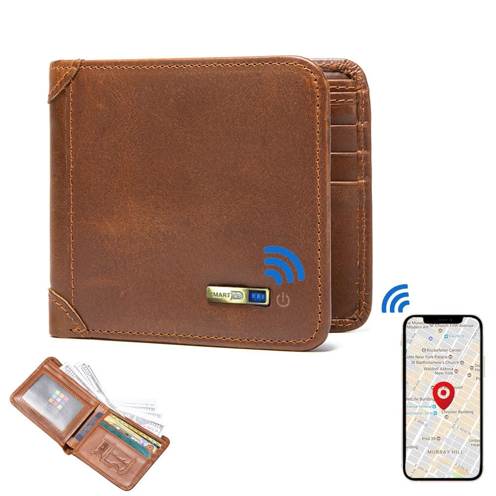 Bluetooth Wallet Tracker for Men - GPS Anti-Lost Finder for Credit Cards & Wallets - Perfect Travel Gift