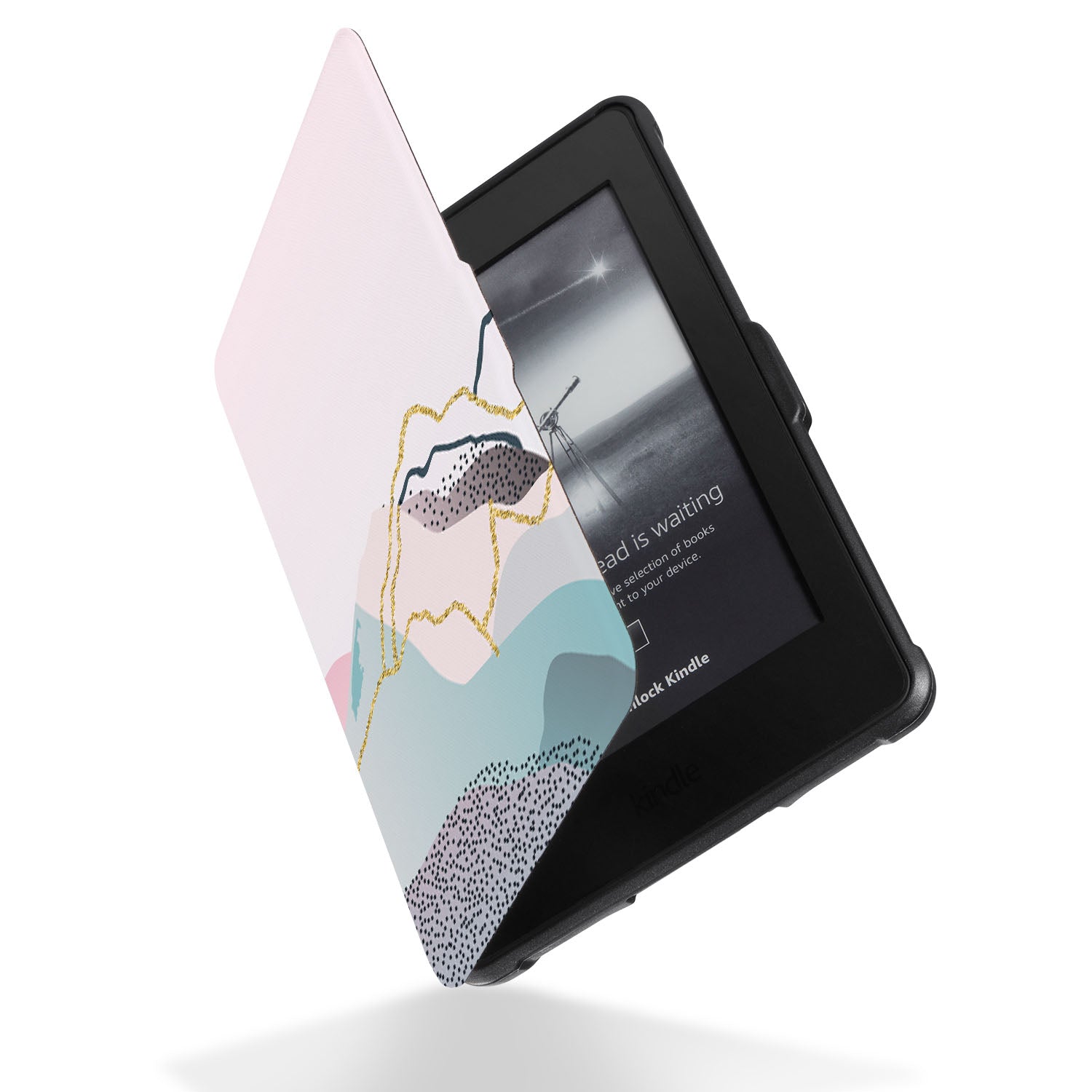 Premium Marble Art Kindle Case - Elegant & Durable Cover for Kindle E-Readers - Perfect for Reading at Home, Travel & Gifts