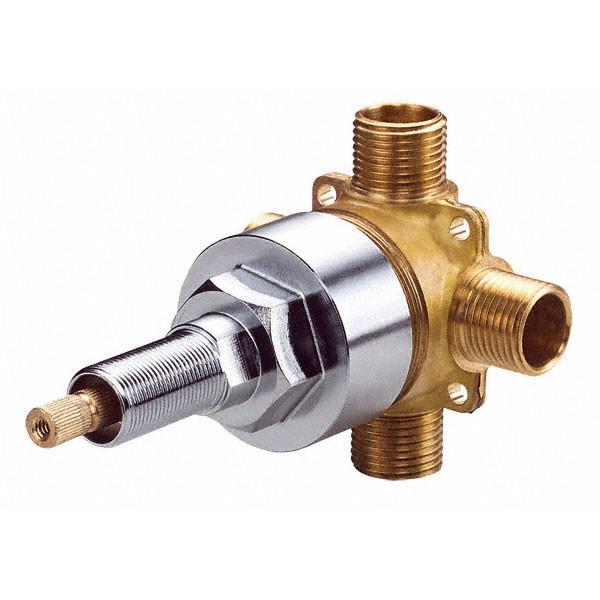 Danze Fairmont Oil Rubbed Bronze Single Handle Volume Control 4-Port Shower Diverter Valve with Rough-In Kit - Perfect for Bathroom Remodeling and Multi-Function Shower Systems