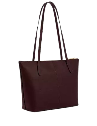Coach Fiona Zip Tote Bag for Women - Stylish Leather Shoulder Handbag with Zipper Closure - Perfect for Work, Travel & Everyday Use