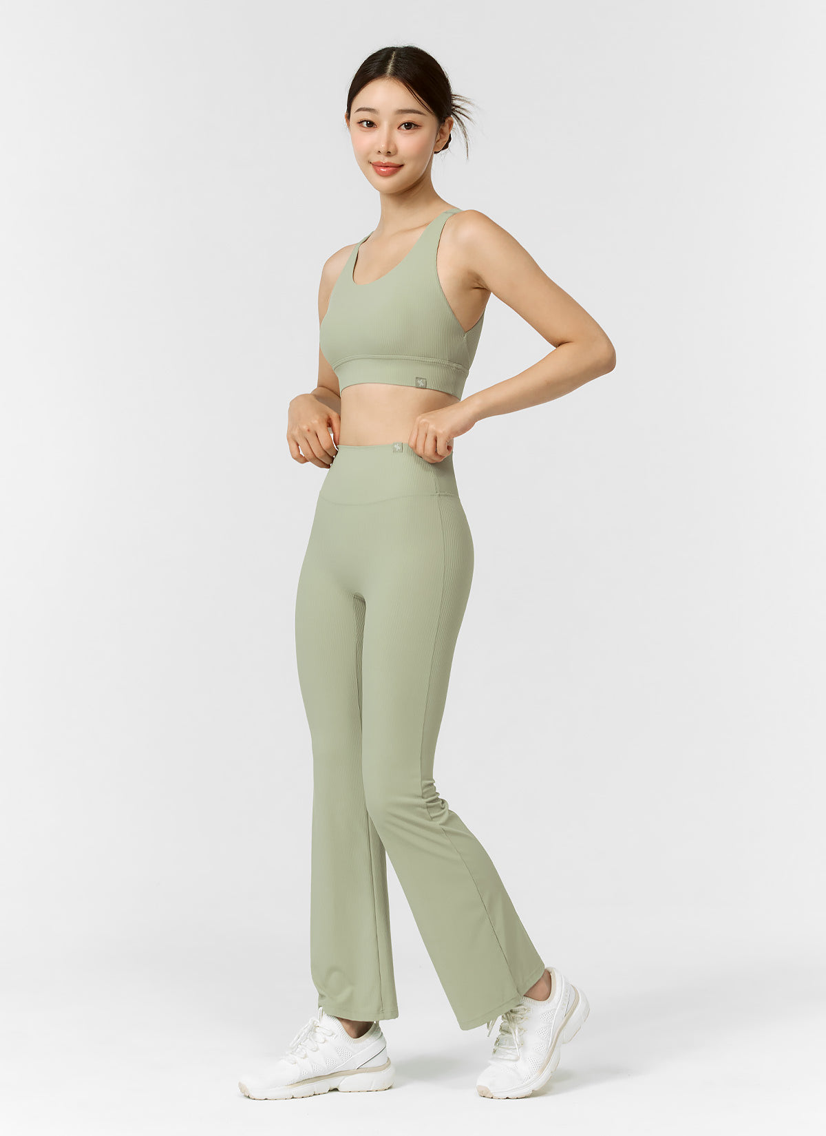 Comfortable Stretch Ribbed Bootcut Pants for Women - Flattering Fit for Work, Casual & Night Out