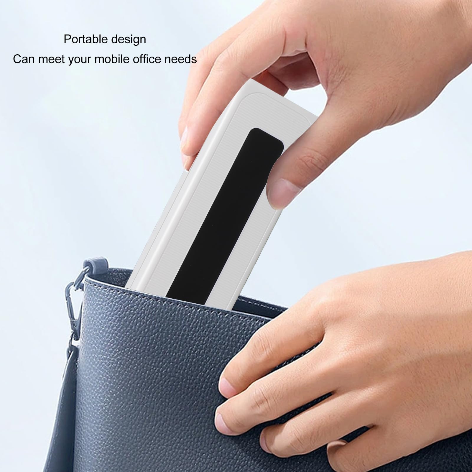 Jiawu A4 Portable Wireless Printer - 200DPI, 800mAh Battery, 10MM/S Print Speed for Computer & Phone | Ideal for Home Office, School Projects & On-the-Go Printing
