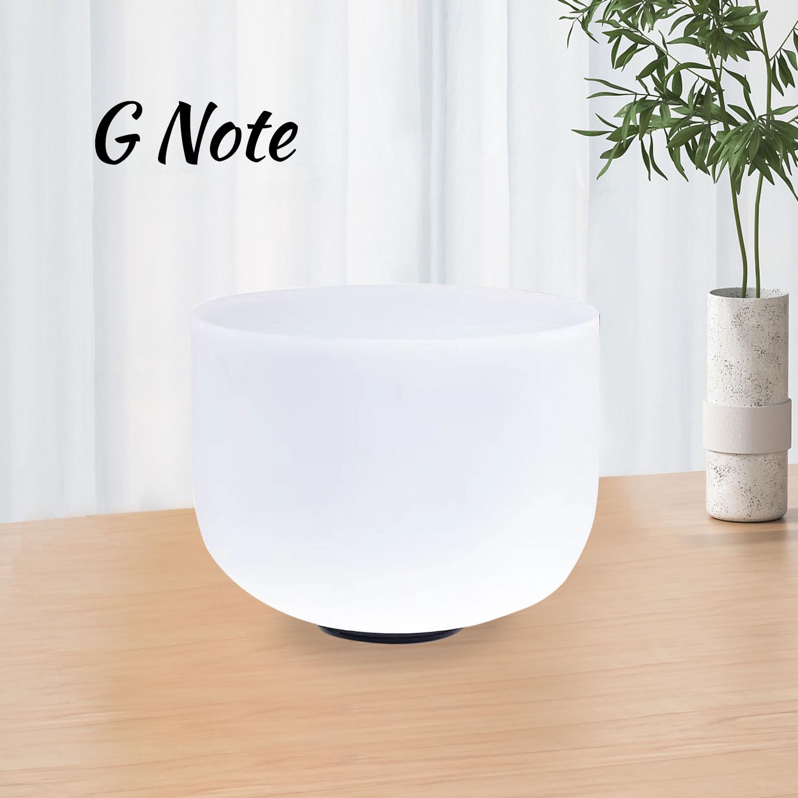 KVKA 10 Inch Crystal Singing Bowl - G Note Throat Chakra Healing (432Hz) with Carrying Case - Perfect for Meditation, Sound Therapy & Yoga Practice