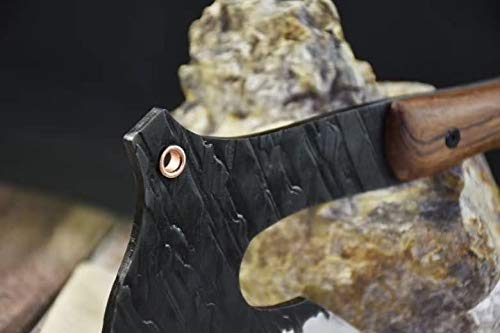 Sabrd Axe - High Carbon Steel Blade with Rosewood Scabbard - Premium Camping & Survival Tool for Outdoor Adventures, Hiking, and Bushcraft