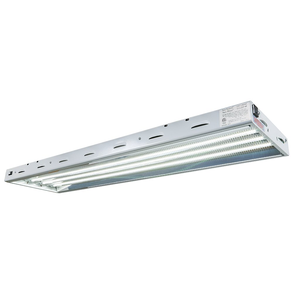 Sun Blaze HGC960482 T5 LED Grow Light Fixture - 4 ft, 4 Lamp, 120V Indoor Plant Light for Hydroponics, Greenhouse & Indoor Gardening - Perfect for Seed Starting, Herb Gardens and Plant Propagation