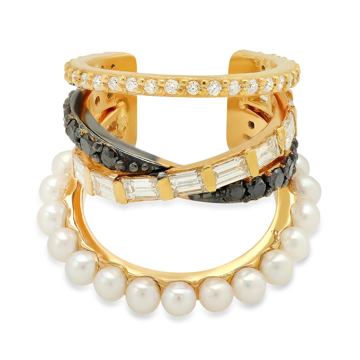 Elegant Pearl Entwined Ear Cuff - Boho Chic Jewelry for Women | Perfect for Weddings, Parties & Everyday Wear