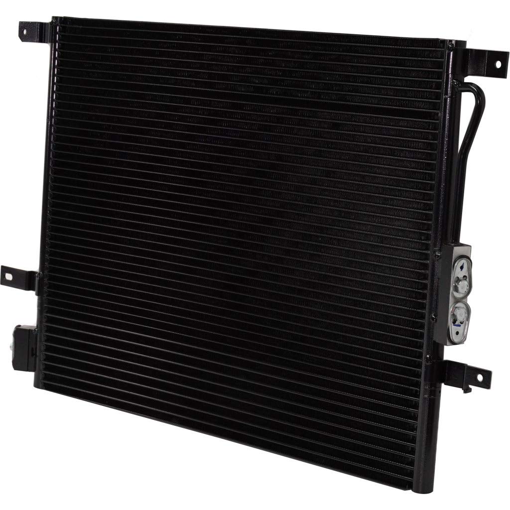 2004 Jeep Grand Cherokee A/C Condenser - Aluminum Core with Transmission Cooler - Replaces DPI# 3259, CH3030207, 55116931AA - Perfect for Summer Cooling & Off-Road Vehicle Maintenance