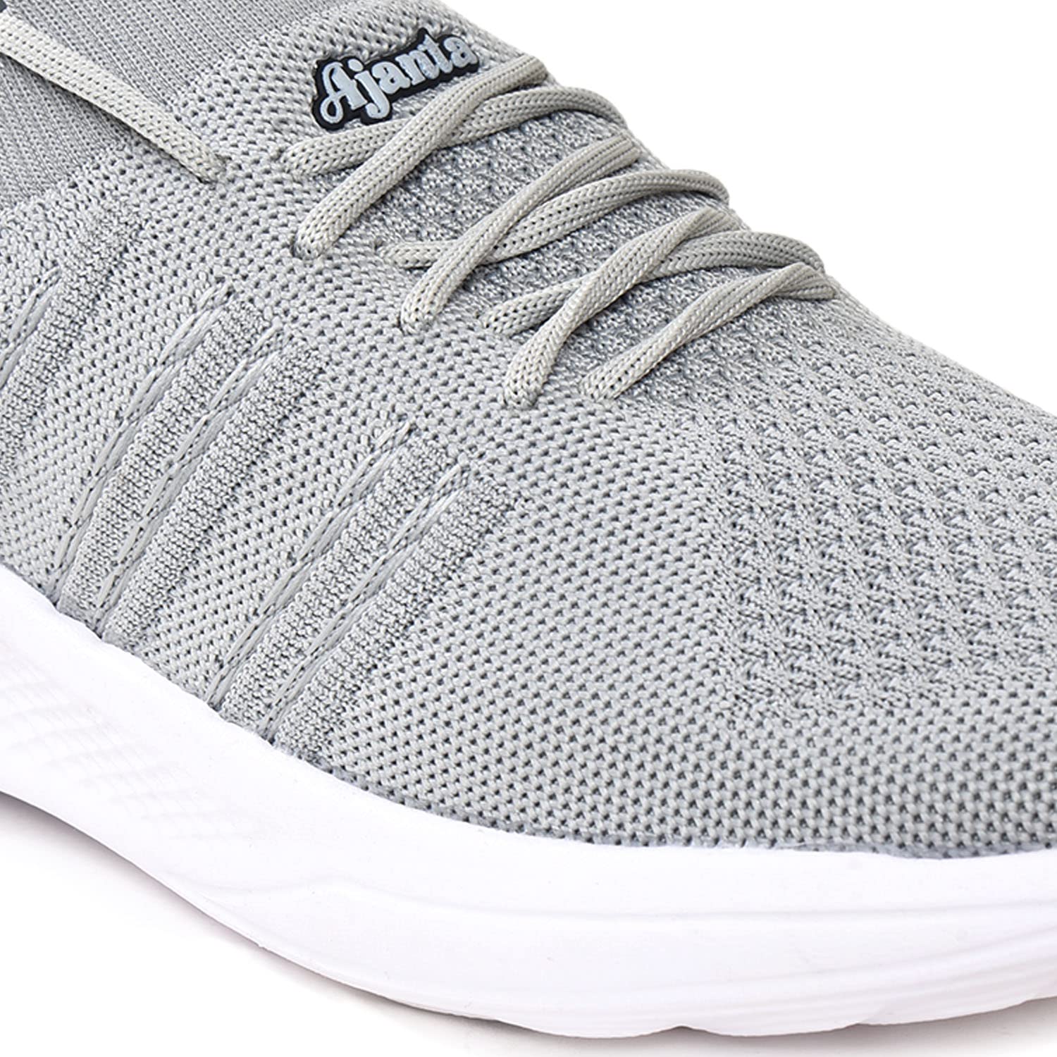 AJANTA Men's Lightweight Grey Walking Shoes - Comfortable & Breathable for Walking, Running, and Daily Wear