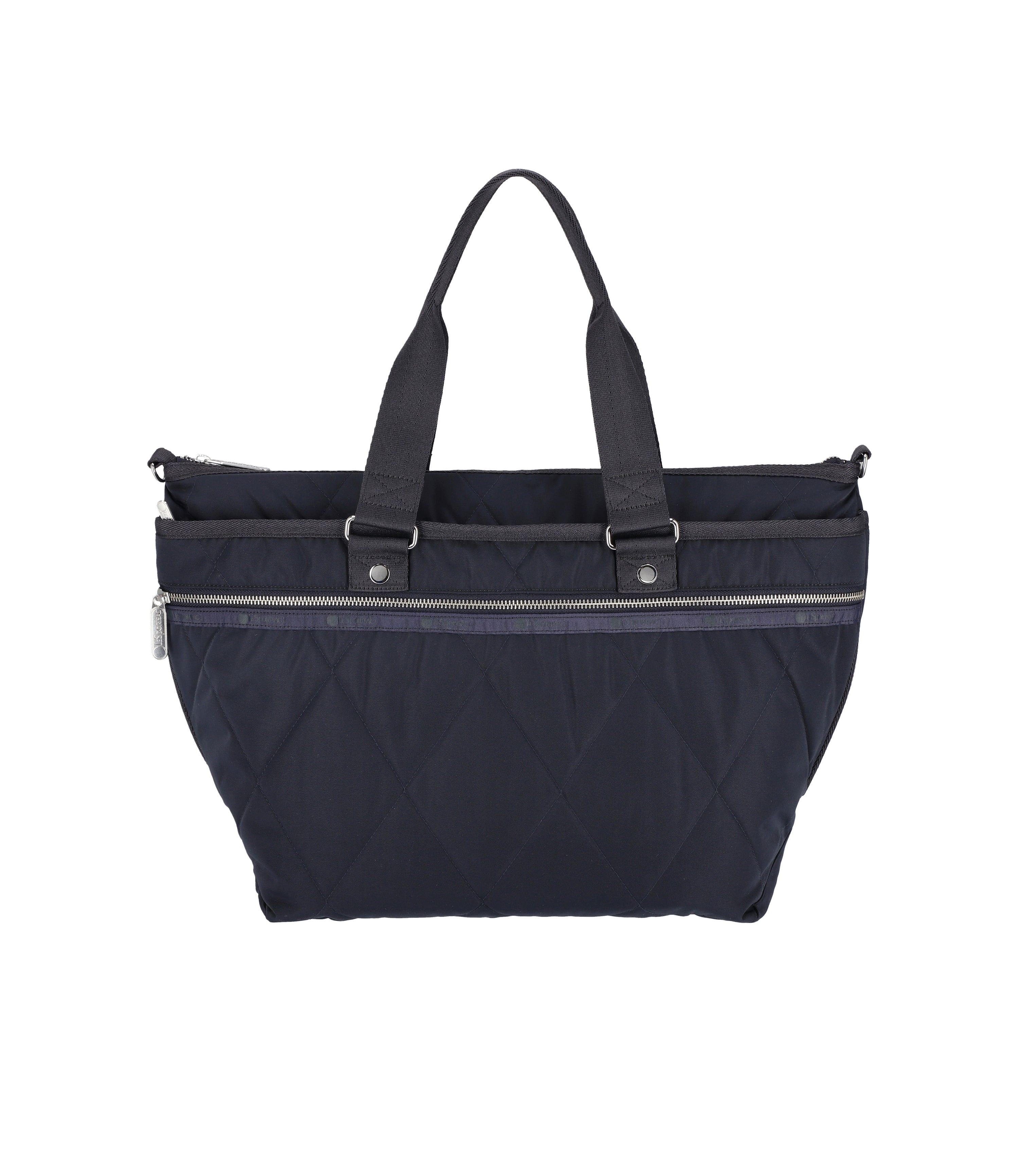 Stylish Quilted Zip Tote Bag for Women - Large Capacity Fashionable Shoulder Bag with Secure Zipper Closure - Perfect for Work, Travel, Shopping & Daily Use