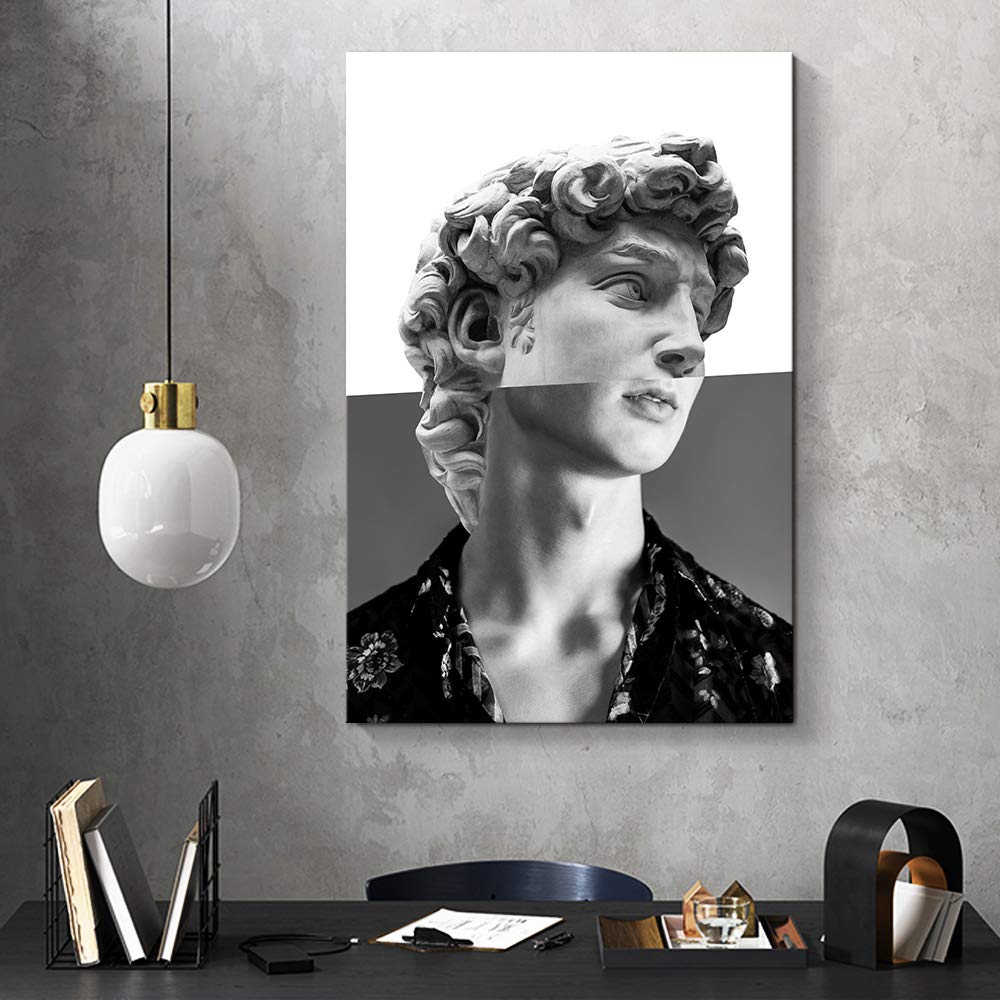 Wall26 Classical Statue Giclee Canvas Wall Art - 12x18 Inches, Perfect for Bedroom, Living Room, House Decoration, and Home Art Display