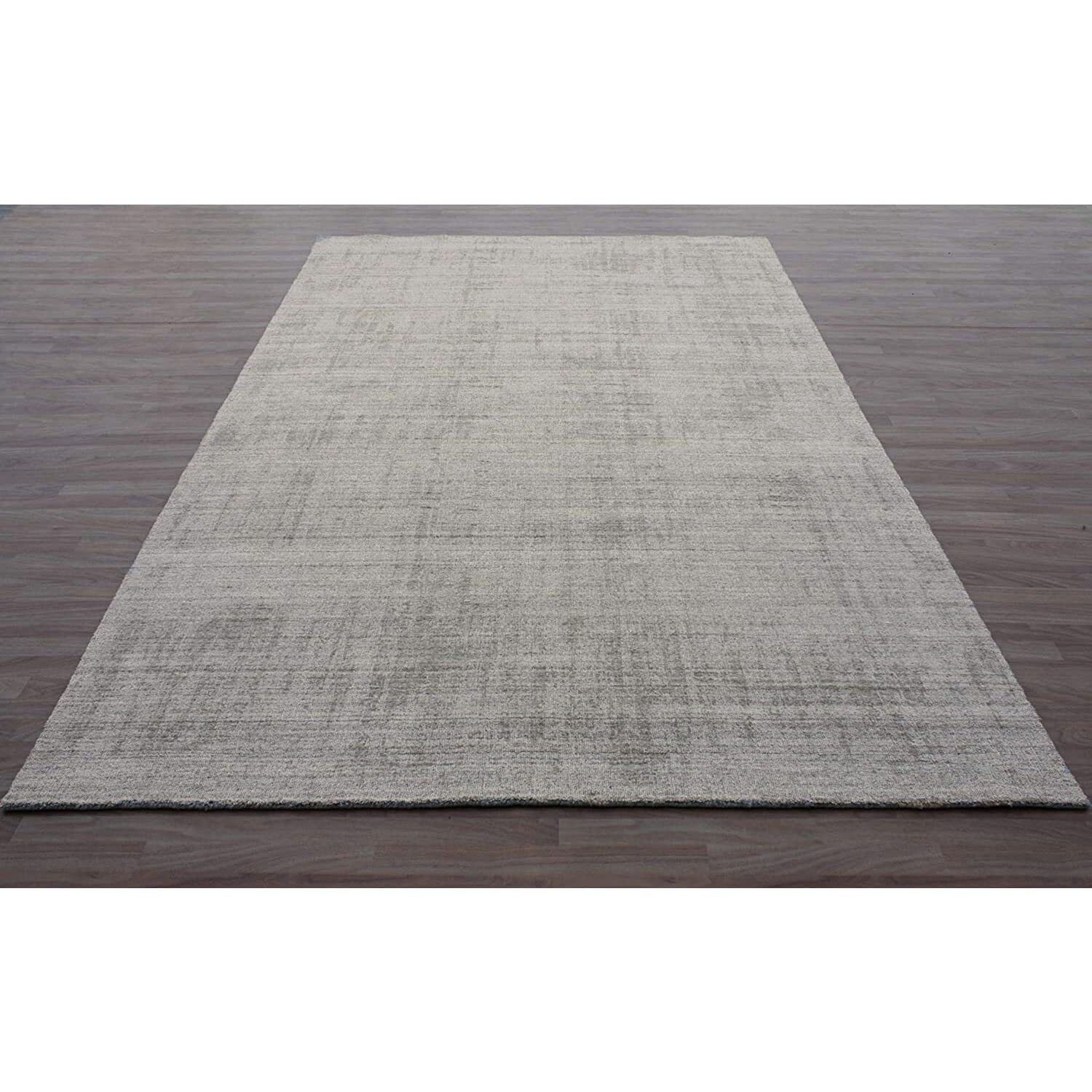 Noble House Monora 5'x8' Silver Area Rug - Soft & Durable Indoor Rug for Living Room, Bedroom, or Office Decor