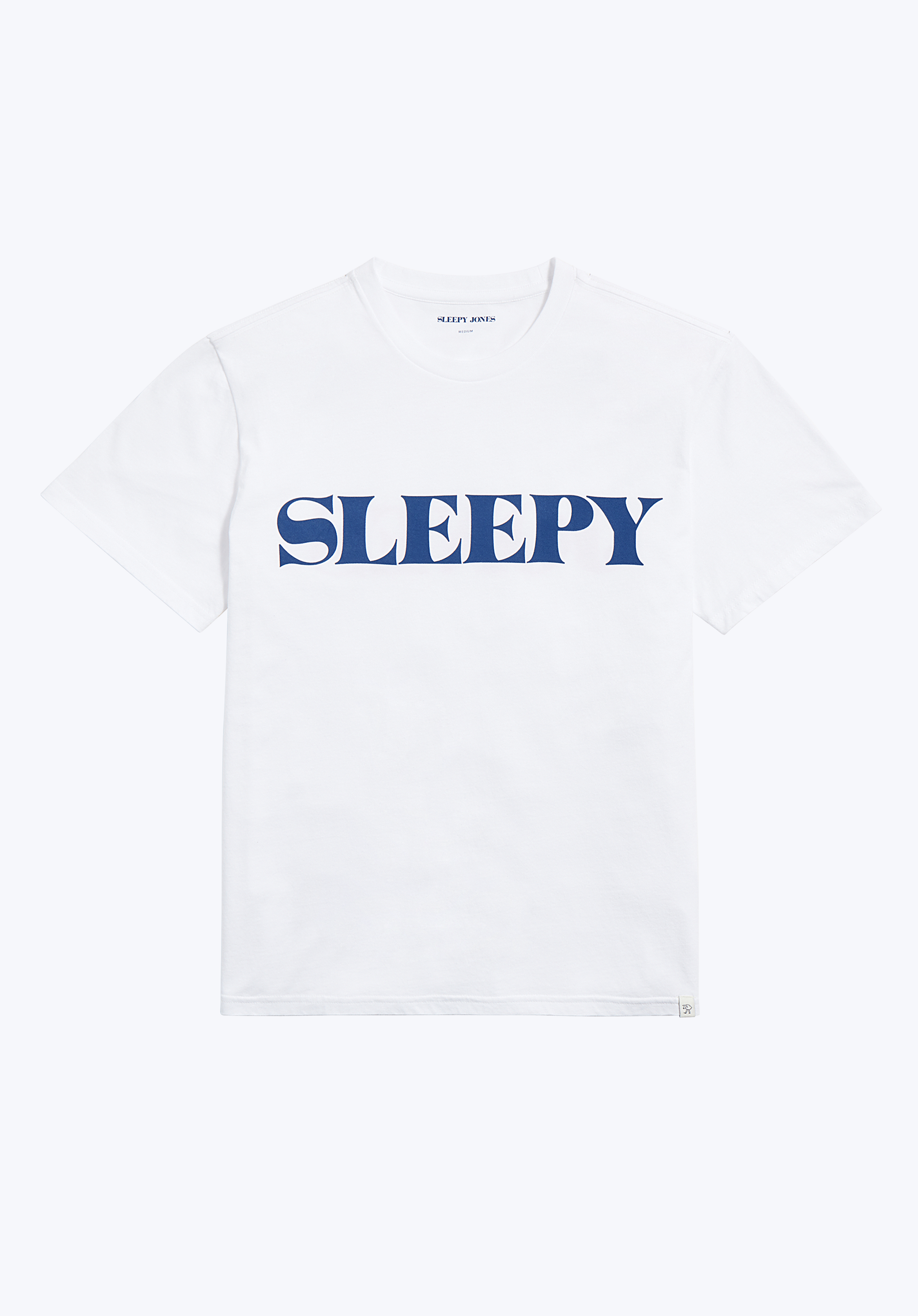 Sleepy Jones Logo T-Shirt for Men & Women - Soft Cotton White Tee for Casual Wear, Lounge & Everyday Outfits