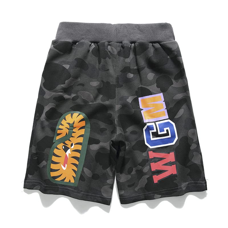 Men's Shark Camo Athletic Shorts - Quick-Dry Comfortable Jogger Pants for Gym, Running & Outdoor Activities | Casual Streetwear Style