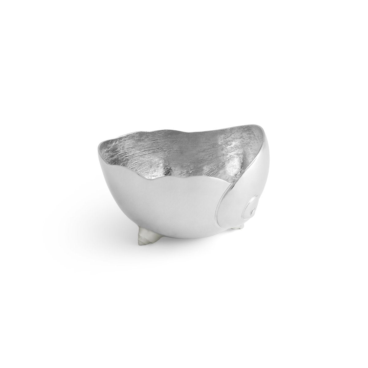 Ocean Reef Moon Shell Bowl - Handcrafted Ceramic Decorative Bowl for Home Decor, Beach Themed Centerpiece | Perfect for Coastal Living Rooms, Bathrooms, and Beach House Decor