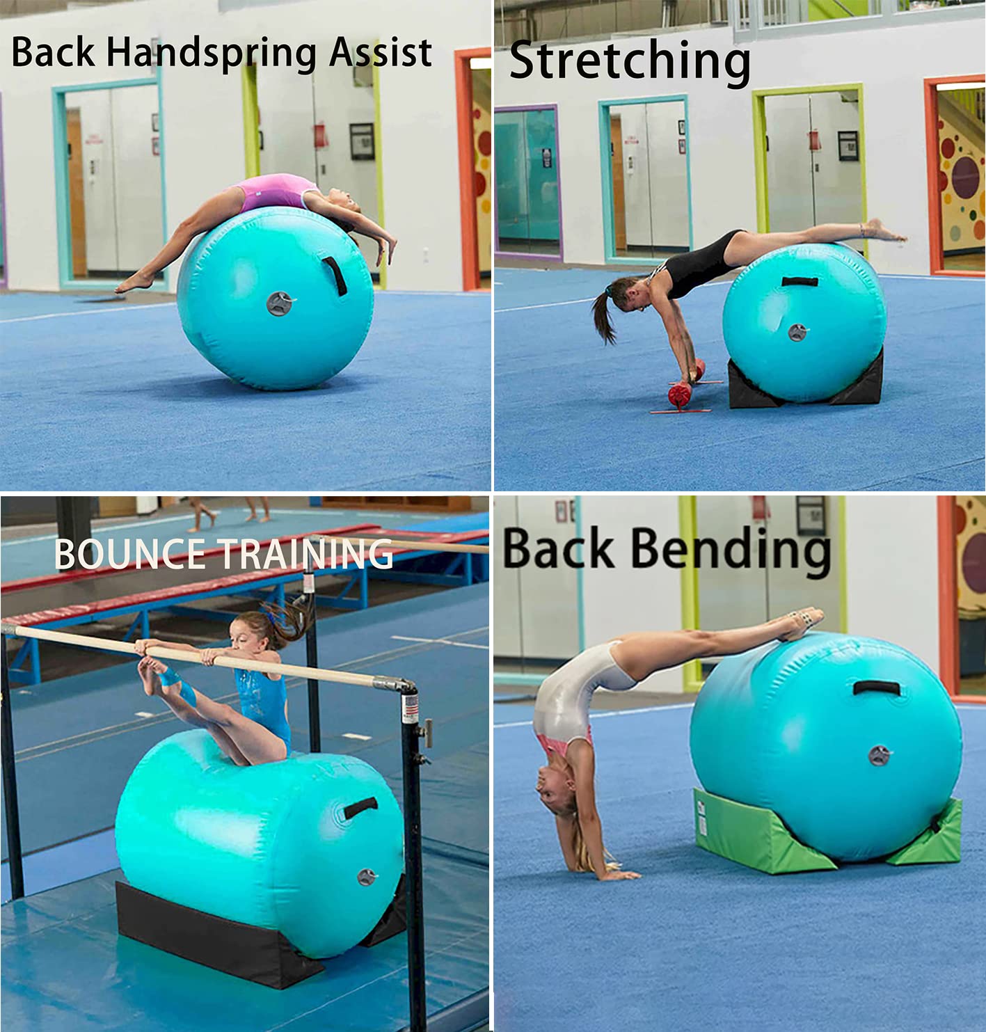 DOBESTS Inflatable Gymnastics Mat - 6.6ft to 20ft Air Track Tumbling Mat with Electric Pump - 4/8 Inch Thick for Home Gym, Cheerleading & Parkour Training - Perfect for Indoor/Outdoor Exercise & Kids Play